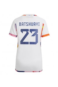 Belgia Michy Batshuayi #23 Fotballdrakt Borte Klær Dame VM 2022 Korte ermer